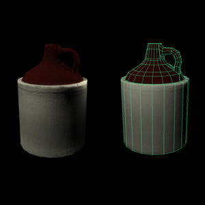 3d scanning of a jug