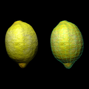 3d scanning of a lemon